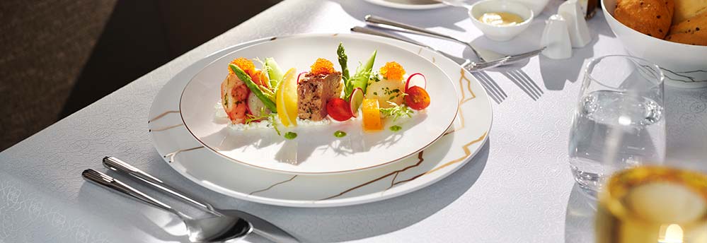 Enjoy gourmet meals and beverages.